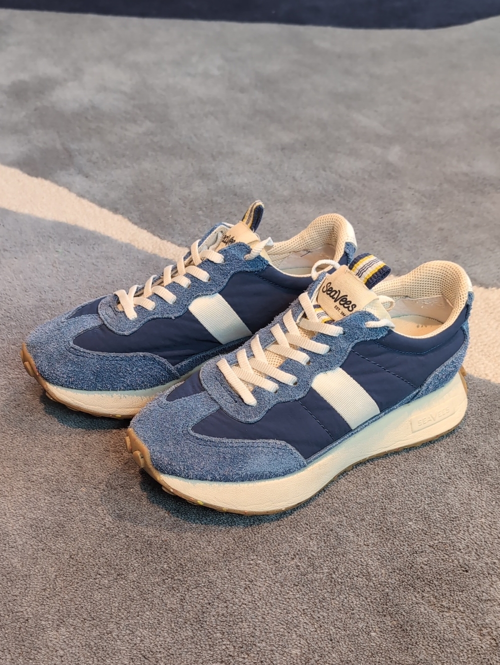 SeaVees Blue and White Women's Sneakers